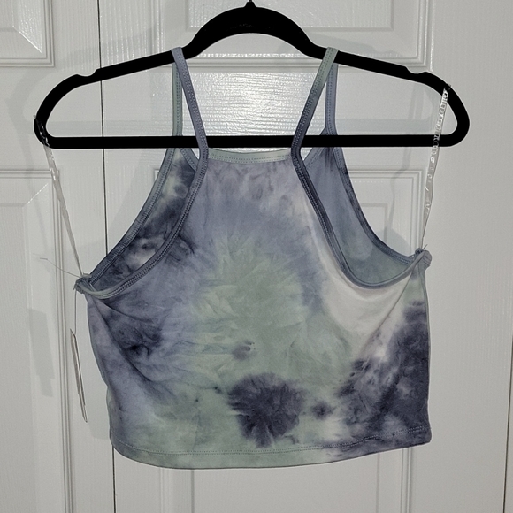 NWT Wallflower tie die crop top with build in bra size XL - Picture 2 of 4